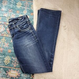 Silver Women's Suki High Boot Super Stretch Denim Jeans Size 26 W26L33